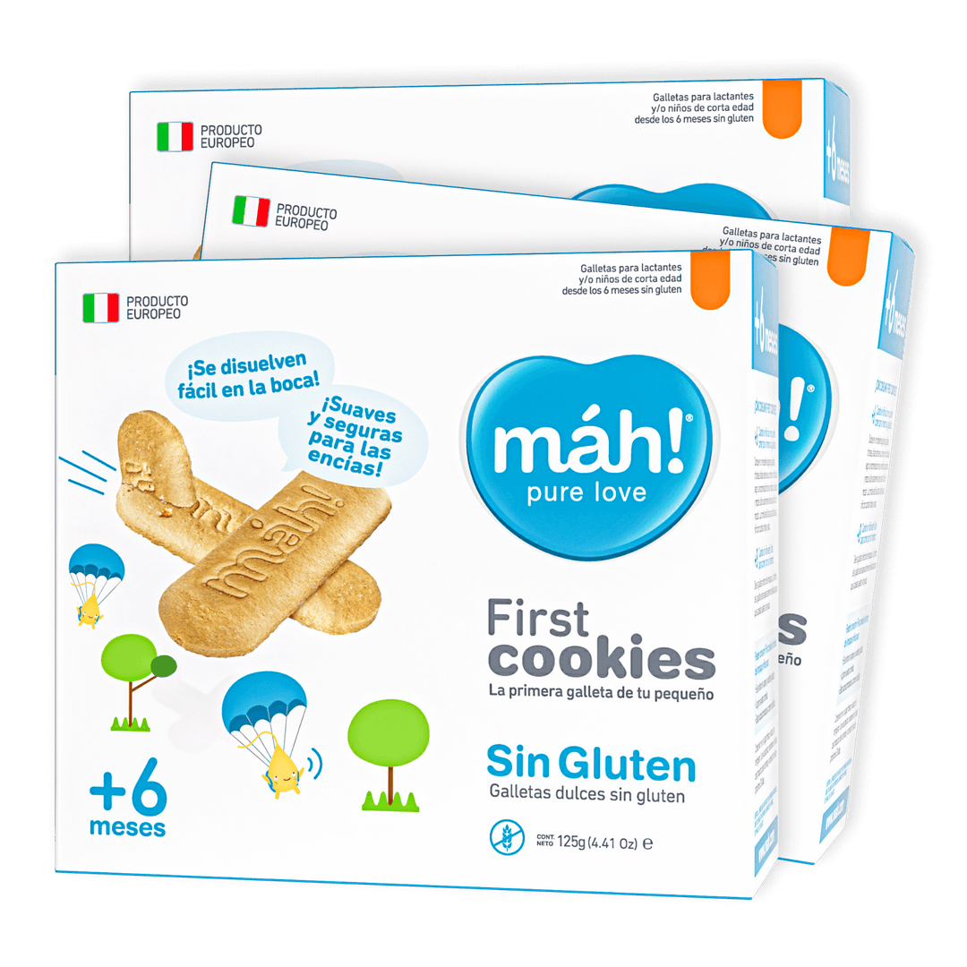 Pack 3 Galletas para Bebé Sin Gluten